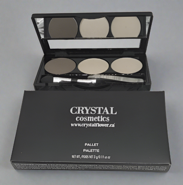CRYSTAL Brow Pallet - Brow Goddess (Ash Brown) - Crystal Flower