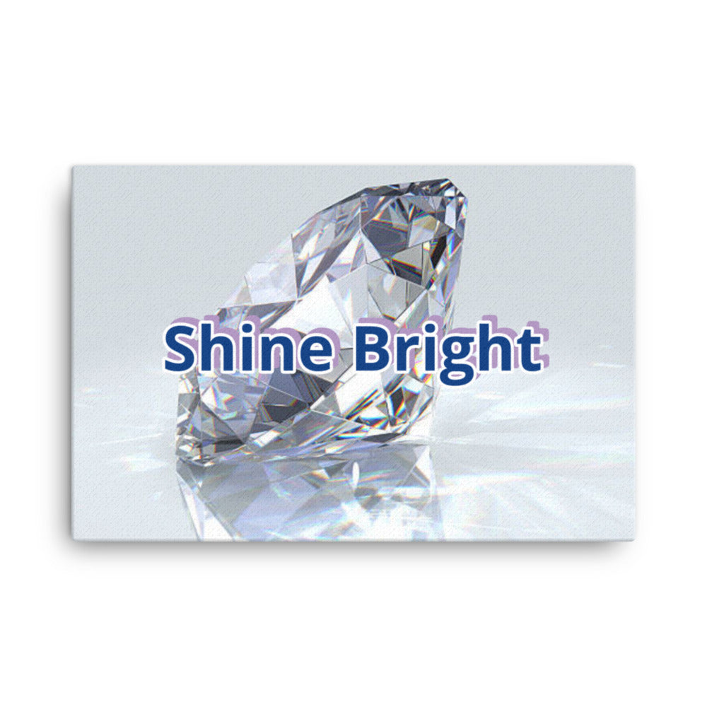 Shine Bright Canvas - Crystal Flower