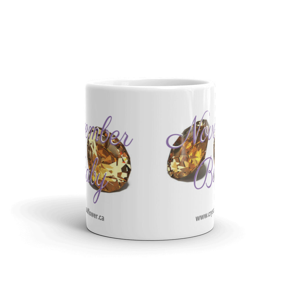 Mug - November Baby - Crystal Flower
