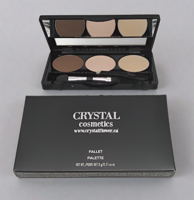 CRYSTAL Brow Pallet - Brow Charm (Desert Brown) - Crystal Flower