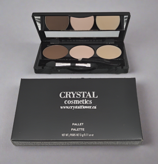 CRYSTAL Brow Pallet - Brow Charm (Desert Brown) - Crystal Flower