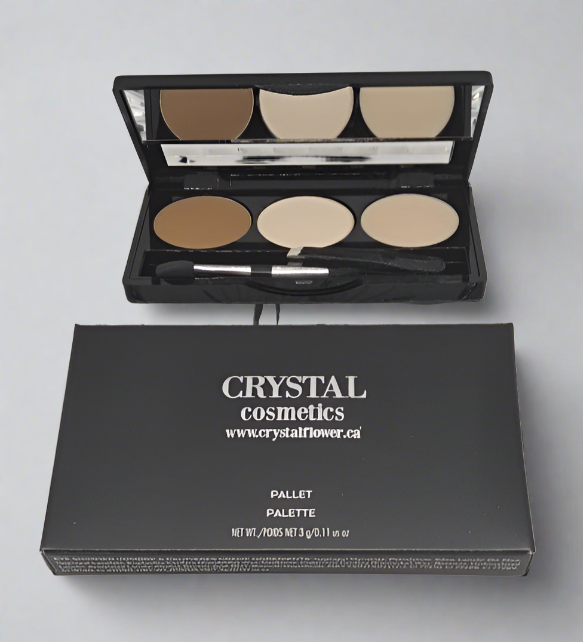 CRYSTAL Brow Pallet - Brow Heaven (Golden Brown) - Crystal Flower