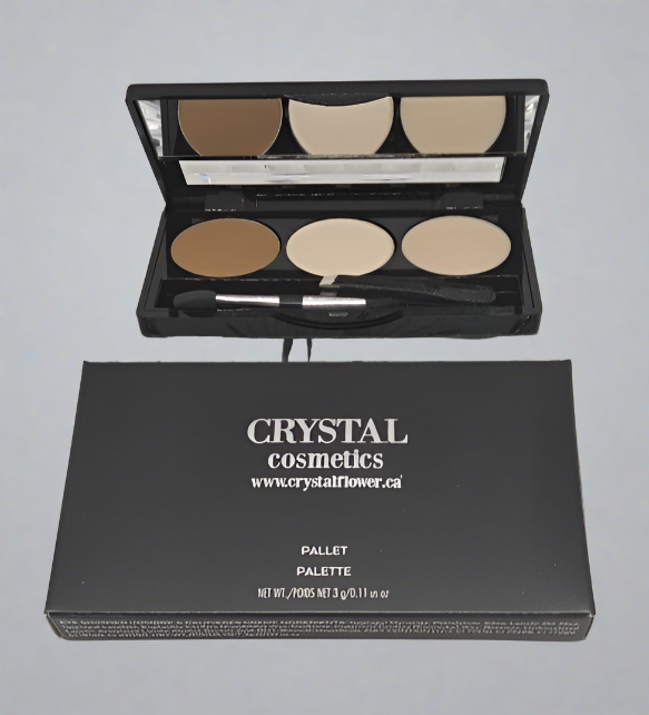 CRYSTAL Brow Pallet - Brow Heaven (Golden Brown) - Crystal Flower