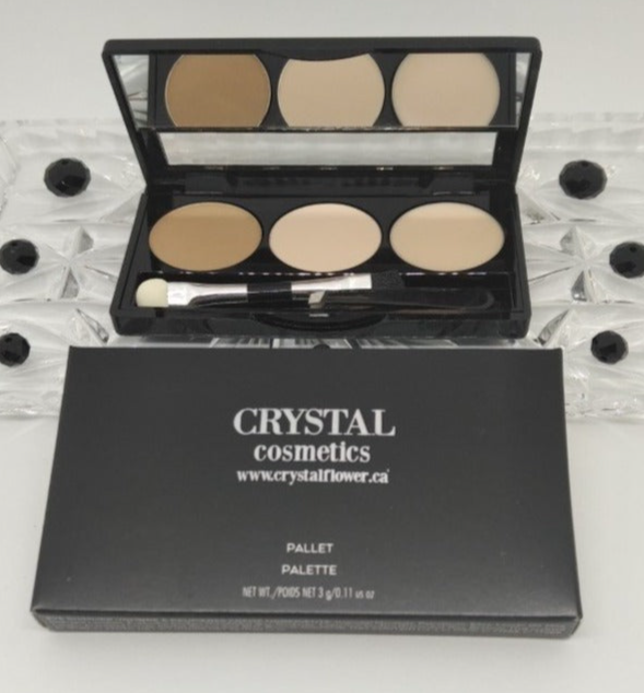 CRYSTAL Brow Pallet - Brow Darling (Sandy Blonde) - Crystal Flower