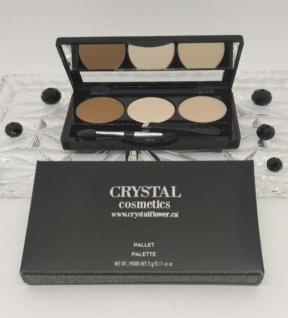 CRYSTAL Brow Pallet - Brow Heaven (Golden Brown) - Crystal Flower