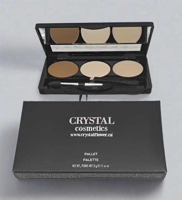 CRYSTAL Brow Pallet - Brow Heaven (Golden Brown) - Crystal Flower