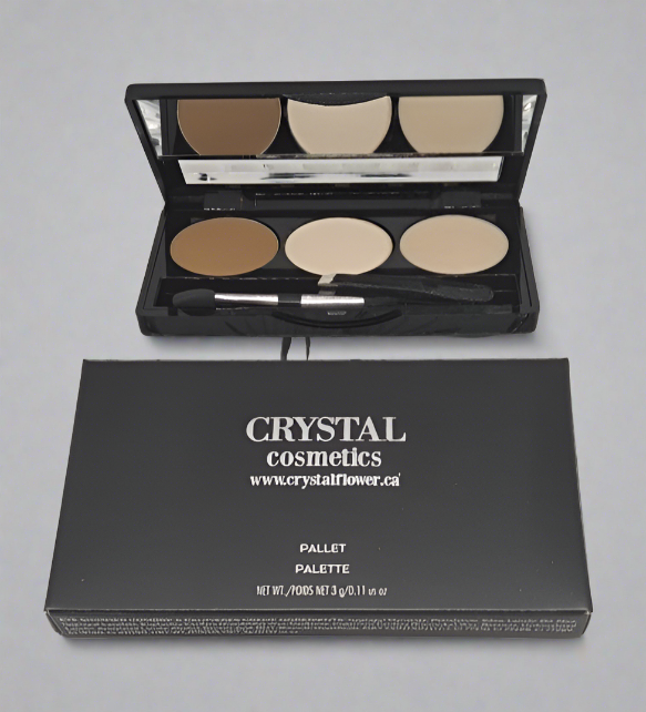 CRYSTAL Brow Pallet - Brow Heaven (Golden Brown) - Crystal Flower