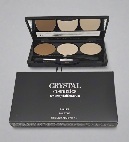 CRYSTAL Brow Pallet - Brow Heaven (Golden Brown) - Crystal Flower