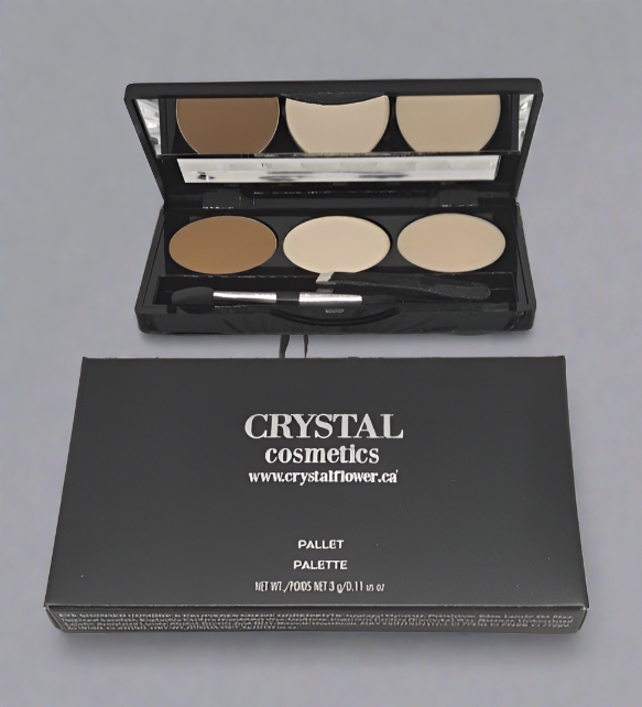 CRYSTAL Brow Pallet - Brow Heaven (Golden Brown) - Crystal Flower