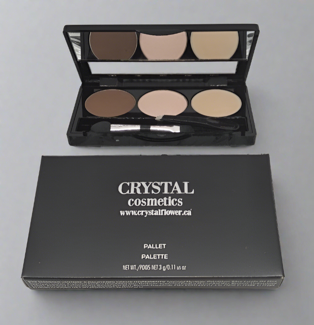 CRYSTAL Brow Pallet - Brow Charm (Desert Brown) - Crystal Flower