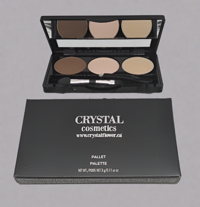 CRYSTAL Brow Pallet - Brow Charm (Desert Brown) - Crystal Flower