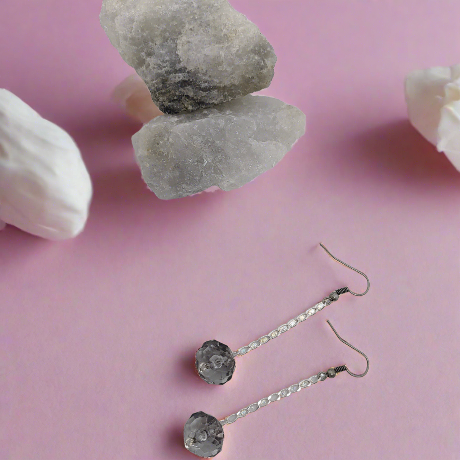 Pretty Chic Earrings - Crystal Flower