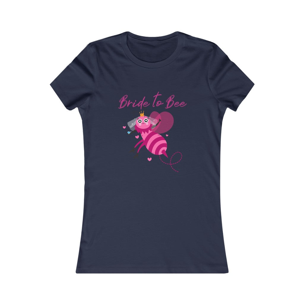 Women's Favorite Tee - Bride to Bee - Crystal Flower