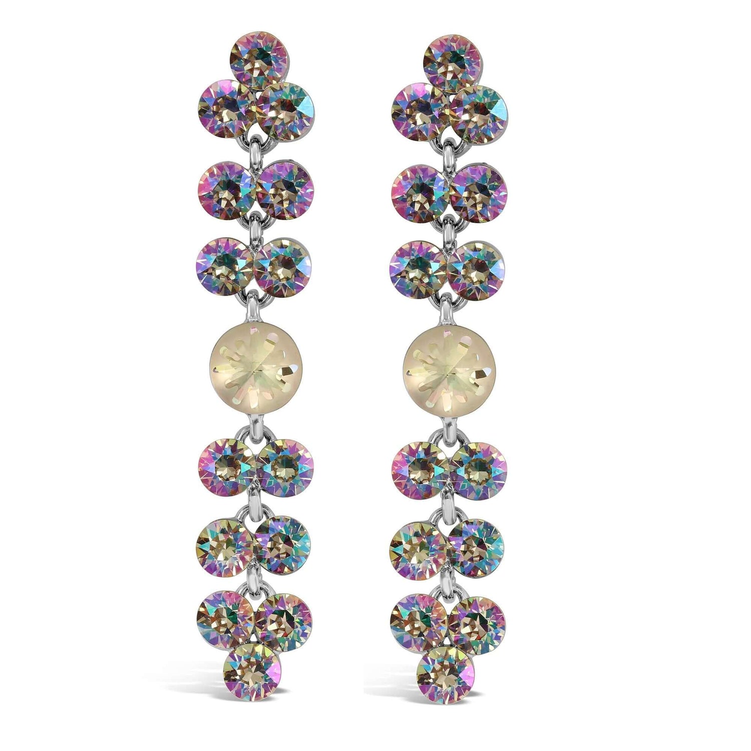 Bermuda Drop Earrings - Crystal Flower