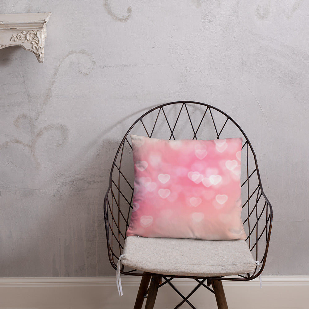 Valentine's Heart Pattern Pillows - Crystal Flower