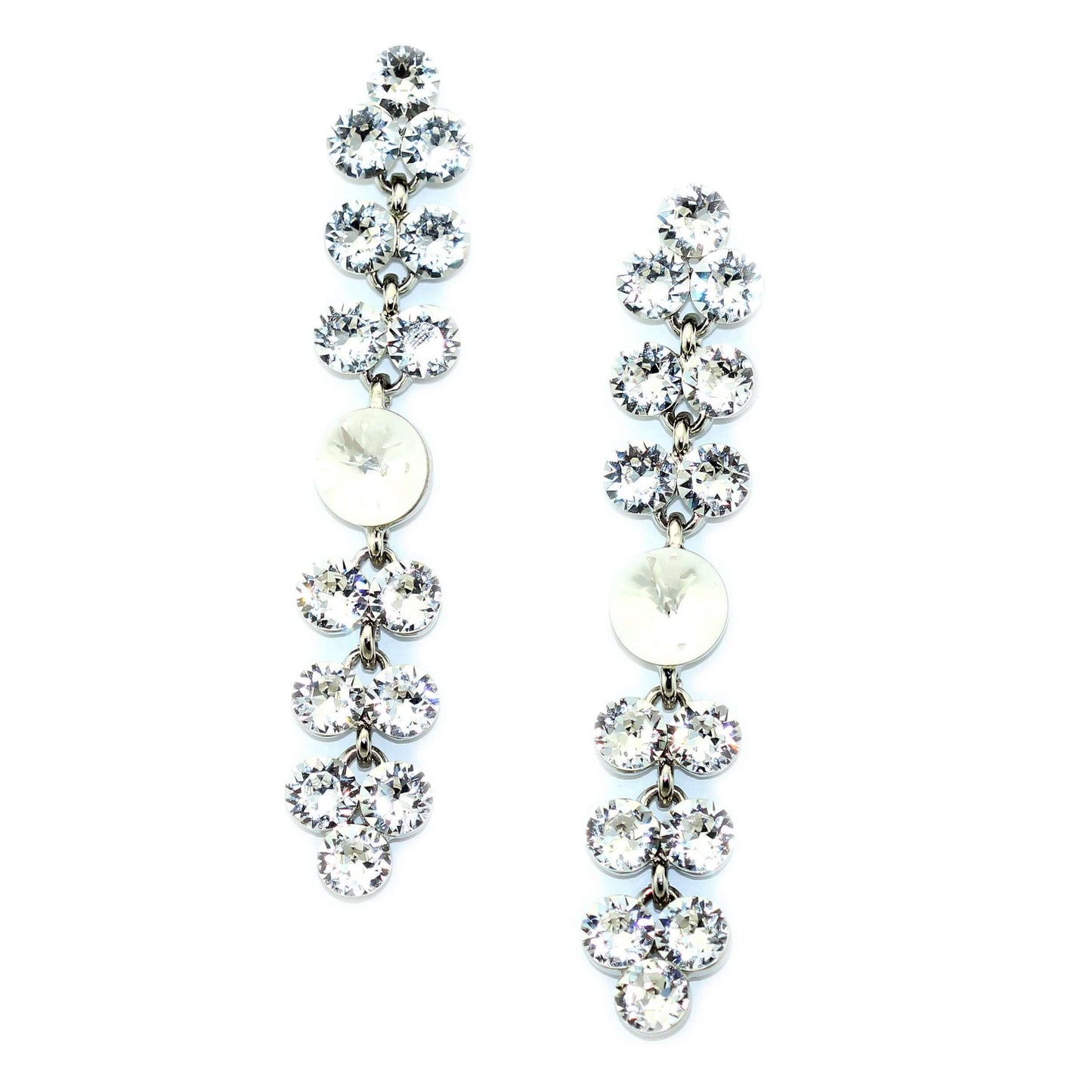 Bermuda Drop Earrings - Crystal Flower