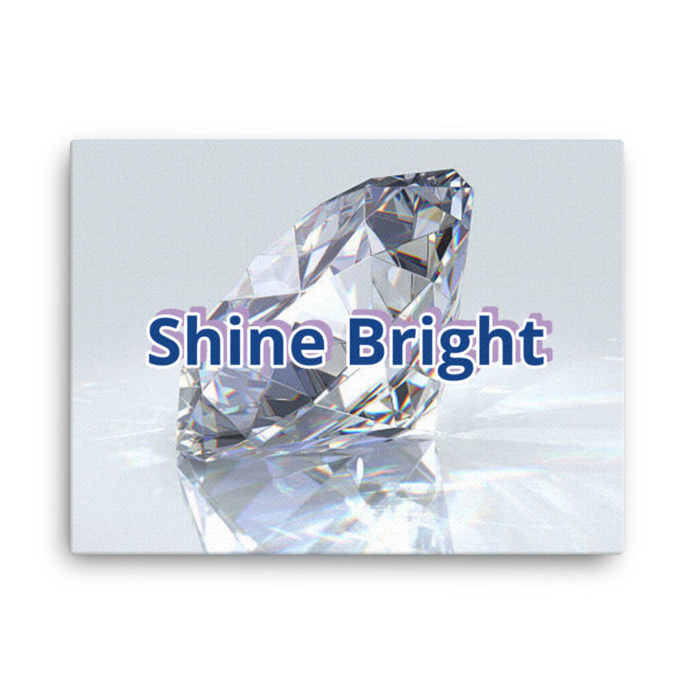 Shine Bright Canvas - Crystal Flower