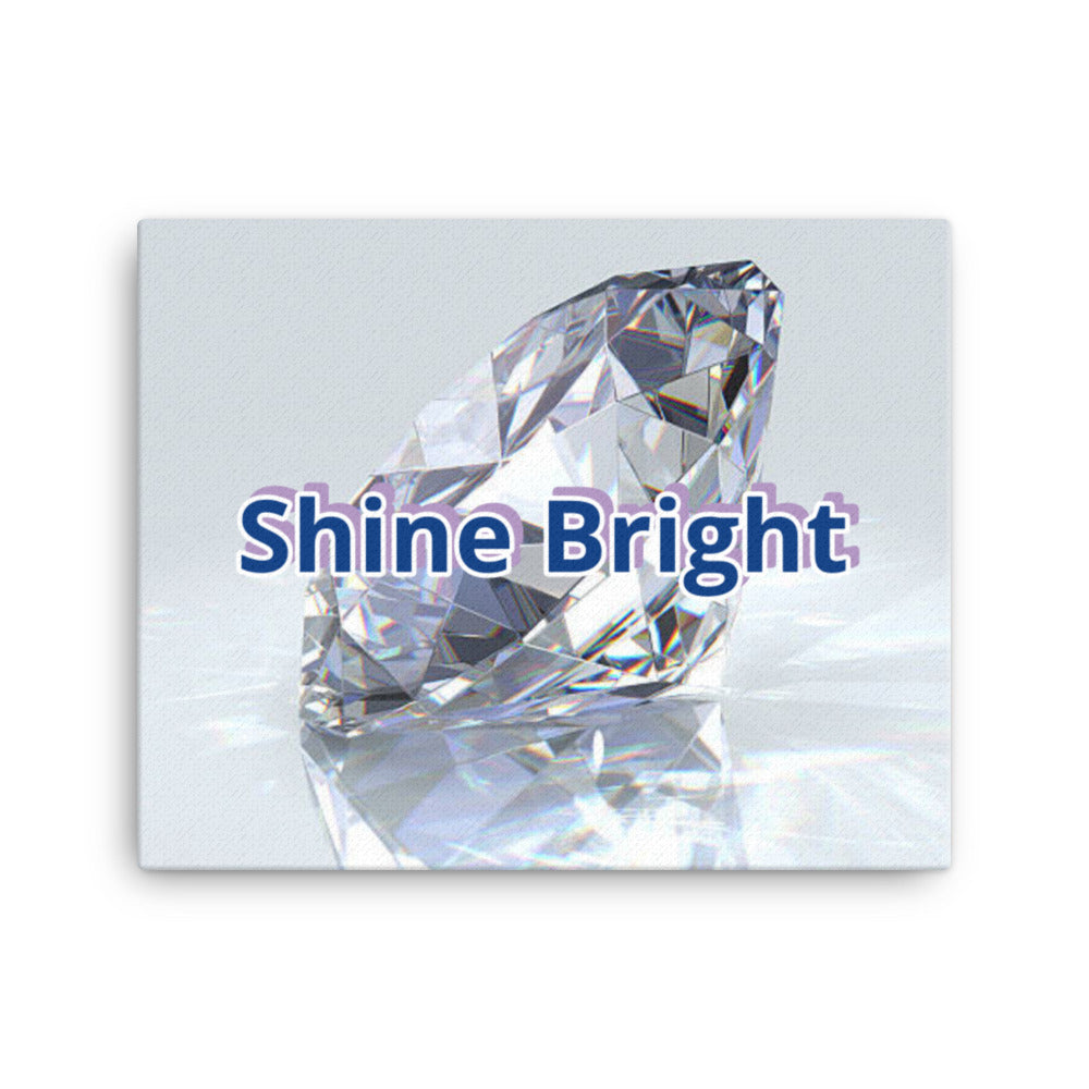 Shine Bright Canvas - Crystal Flower