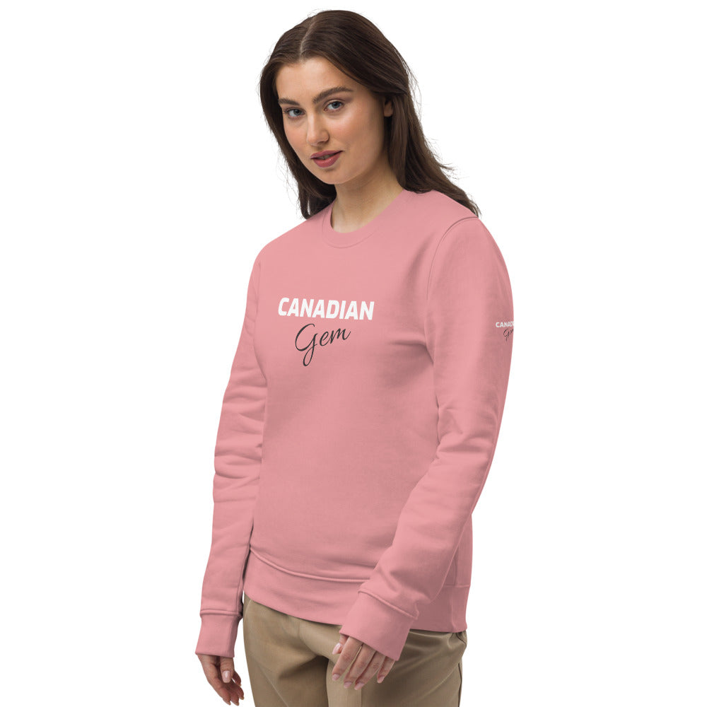 Canadian Gem - Unisex Eco Sweatshirt - Crystal Flower