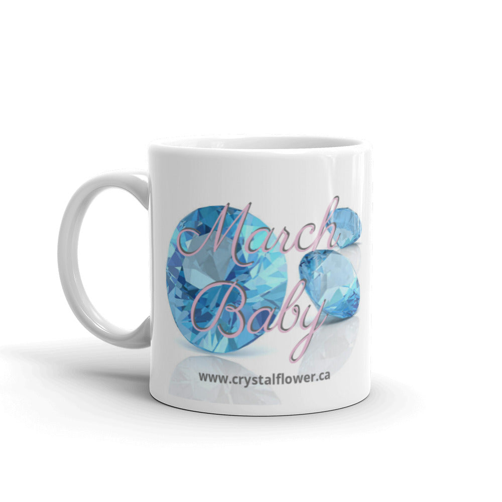 Mug - March Baby - Crystal Flower