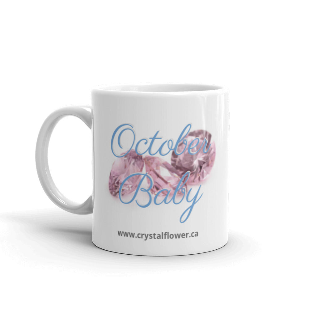 Mug - October Baby - Crystal Flower
