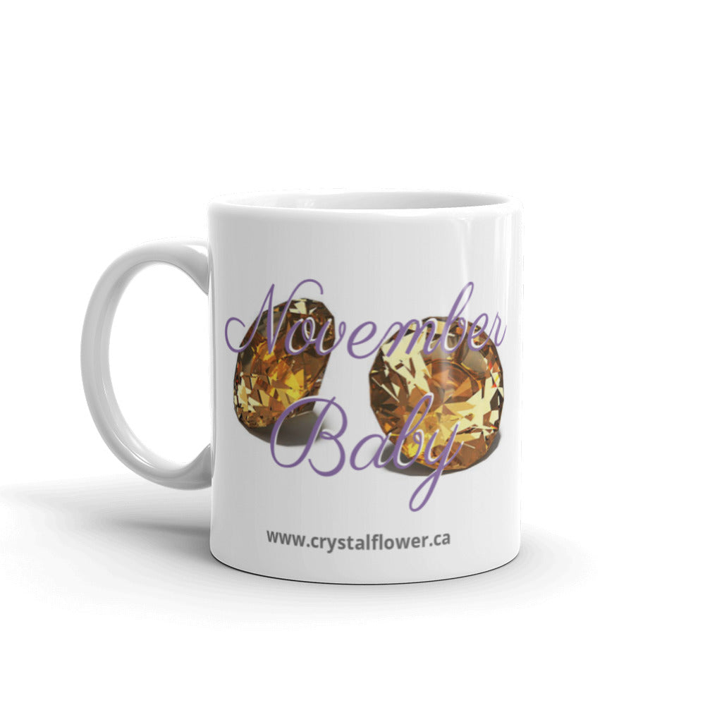 Mug - November Baby - Crystal Flower