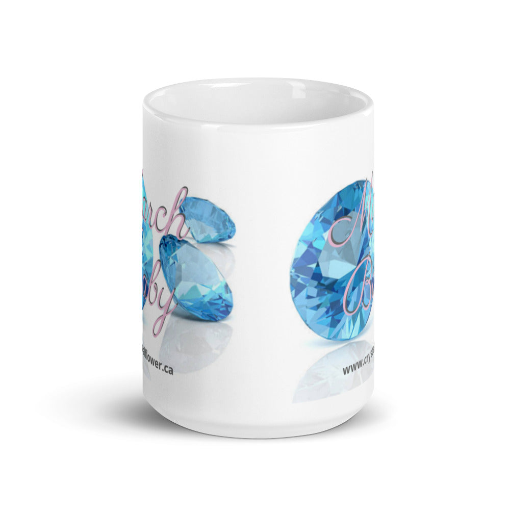 Mug - March Baby - Crystal Flower