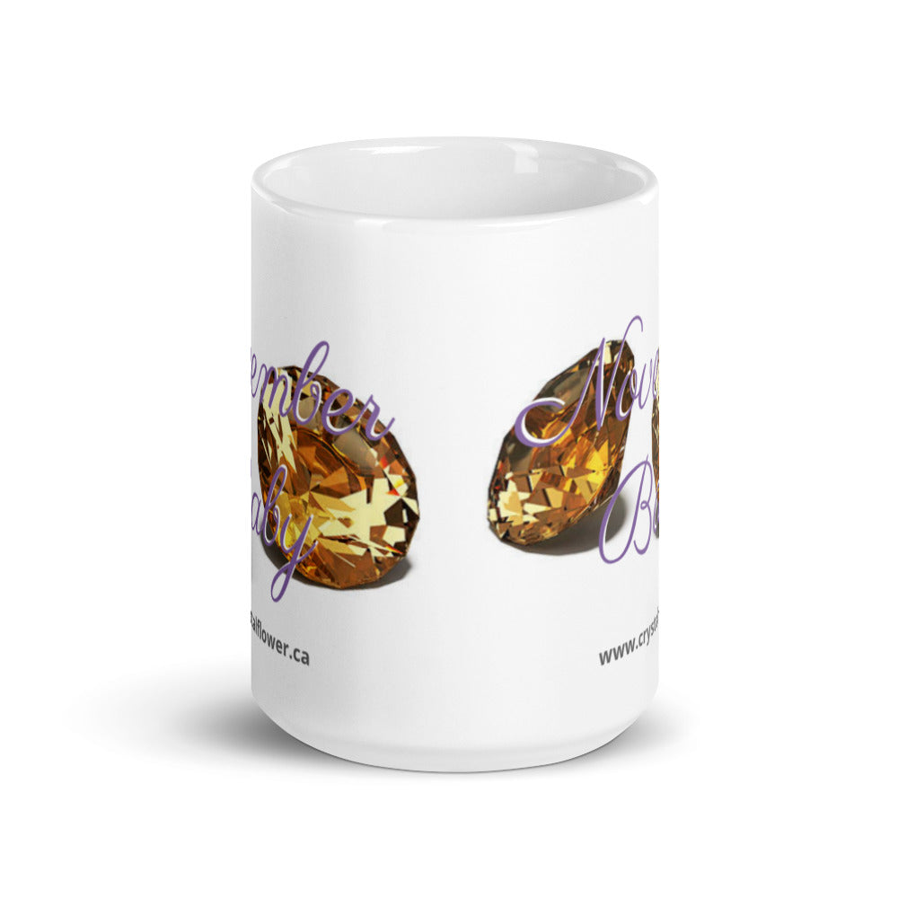 Mug - November Baby - Crystal Flower