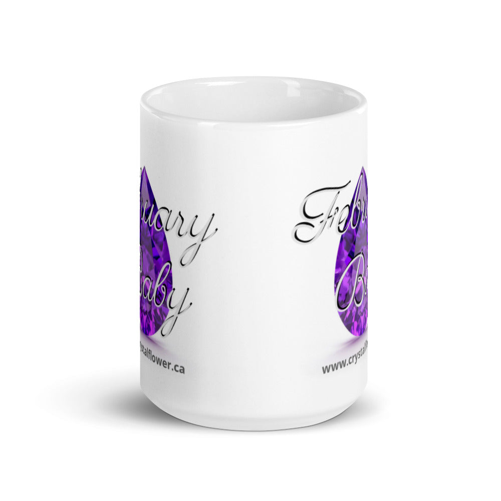 Mug - February Baby - Crystal Flower